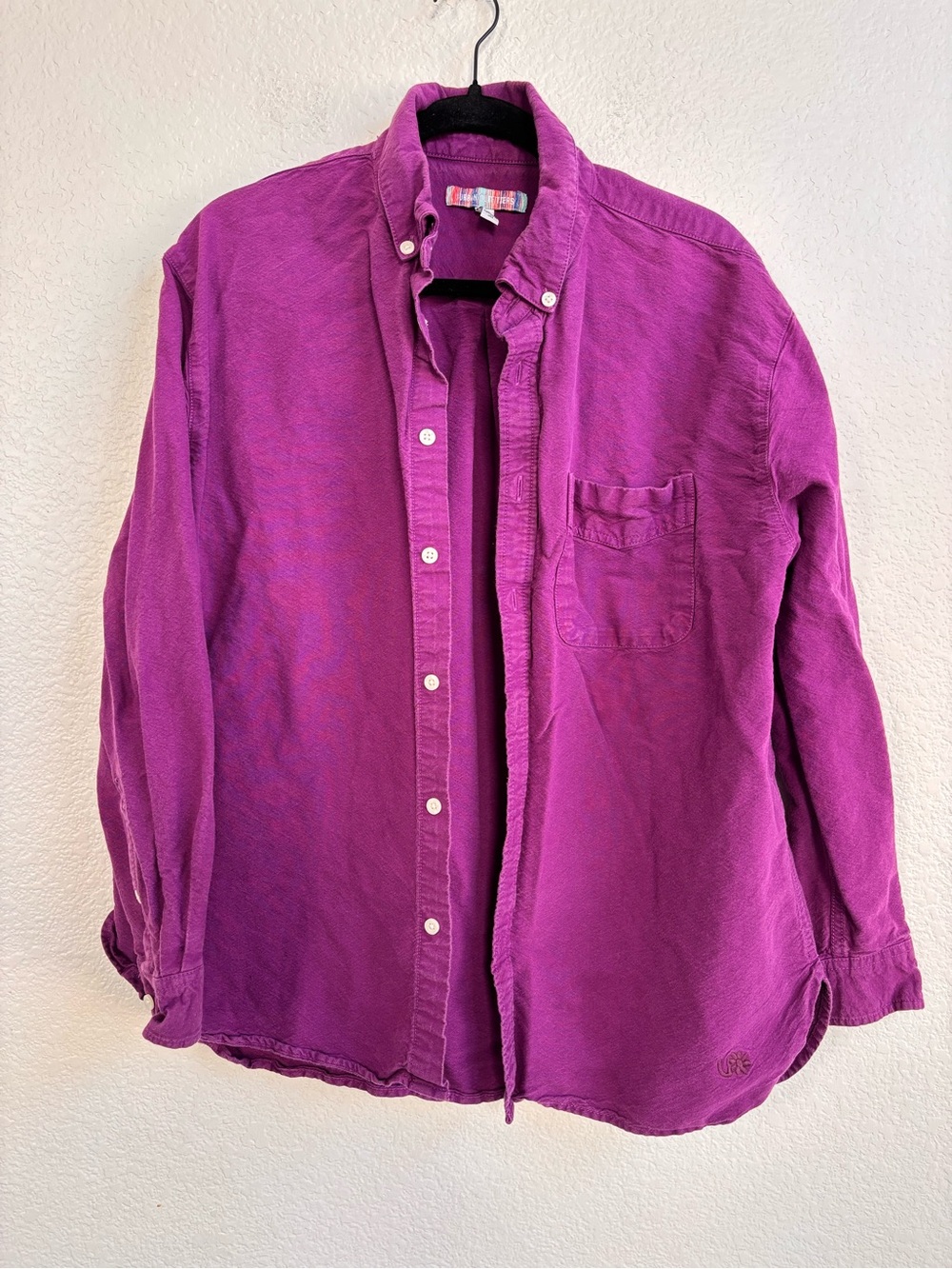 Urban Outfitters Fuchsia Button-Down Shirt
